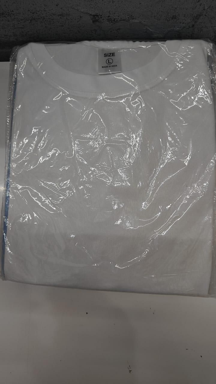 Men's Round Neck Polyester Casual T-shirt